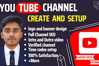 create and setup youtube channel
