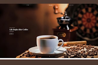 design profitable coffee shopify store coffee website coffee dropshipping store