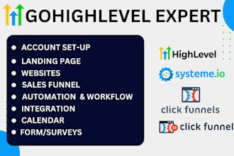 design gohighlevel website ghl gohighlevel funnel expert