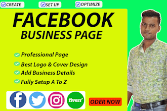 professionally create and setup facebook business page