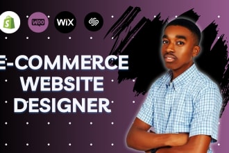 design your modern  ecommerce website on shopify, woocommerce, magento