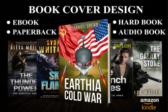 create fantasy book cover design, book cover design and ebook cover design