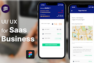 create UI UX for saas business