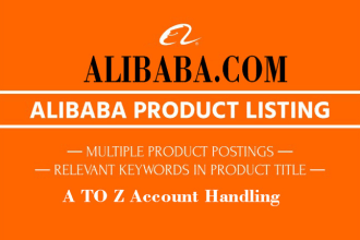 do product posting on alibaba and global sources for high quality work
