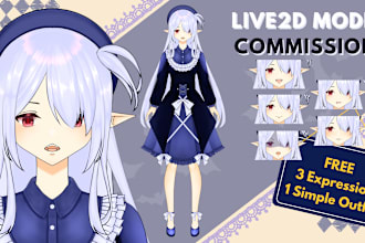 draw full render live2d model ready to rig