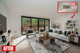modern virtual staging, virtual furniture and great renovation for real estate