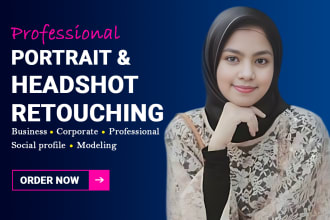 do headshot retouching for team profile, linkedin, and CV