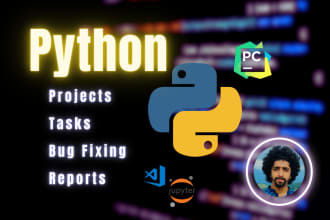code in python, programming projects and tasks