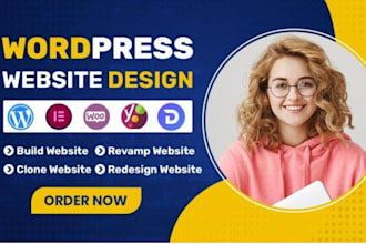 build professional and modern landing page in wordpress