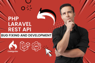 create a PHP laravel website and also develop api