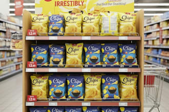 design chips bag and food pouch packaging, print ready