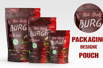 design food pouch packaging and stand up pouch design