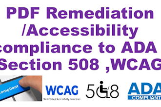 make accessible PDF compliance to section 508 ada wcag