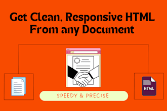 convert any document to HTML quickly and accurately