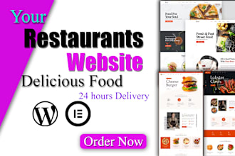 create a restaurant wordpress website with online ordering system for you
