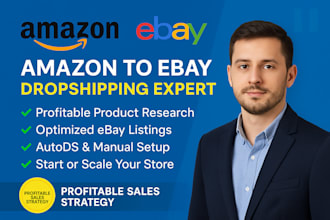 provide expert amazon to ebay dropshipping service for profitable sales
