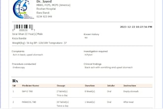 develop a clinic management software