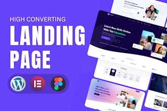 build wordpress landing page design quality squeeze page design using elementor