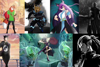 draw art commission in your style for commercial use