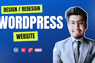 create wordpress website design, redesign or wordpress ecommerce
