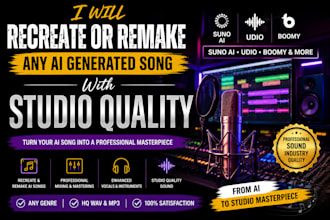 remake your ai song into studio quality track
