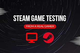 test and review your steam game