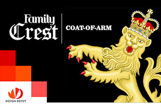 design custom family crest, royal coat of arms