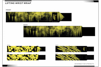 create modern fitness gear design for wrist wrap and belts