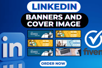 design professional linkedin banner and header