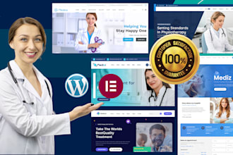 design healthcare and medical website by wordpress elementor