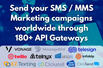 install bulk sms, mms gateway using any sms api services
