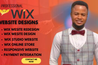 build wix website redesign, wix website design, wix website, wix studio website