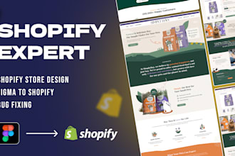 be your shopify store custom theme developer figma to shopify expert