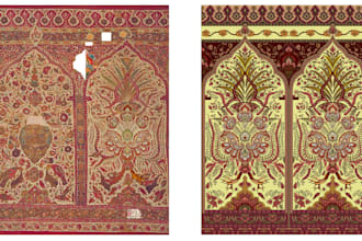 craft digital textile designs and motif redrawing with expertise