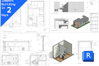 draw floor plans, elevations, sections and 3d views by revit