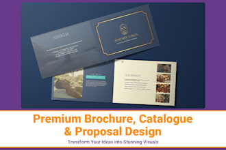 design professional brochure, catalogue or proposal quickly