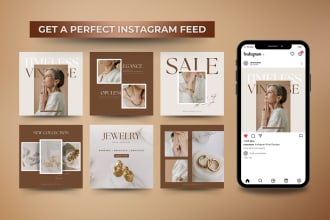 design professional instagram posts and story content