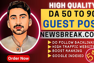 write and publish your articles on newsbreak, premium guest post sites
