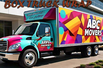 do professional  and outstanding box truck wrap, food truck wrap, trailer decal