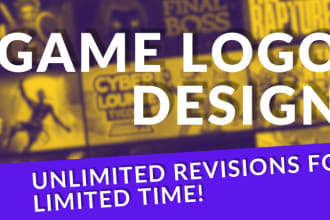 design awesome game logo title