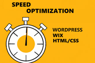 do speed optimization of you website, ecommerce, wordpress