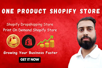 create a top trending one product shopify store