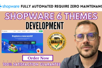 design and redesign shopware web shop for online business