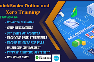guide and train you how to use quickbooks online and xero