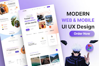 create modern web and mobile uiux design for you