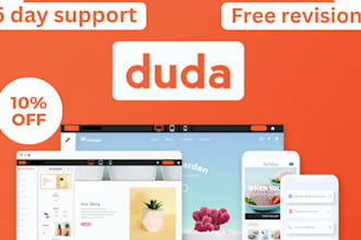 design a duda website using duda website builder