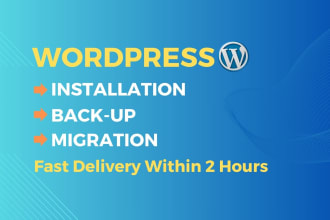 backup or migrate and transfer wordpress website