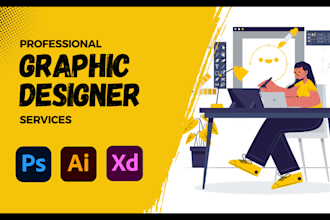 do any job related to adobe photoshop, adobe illustrator, adobe xd