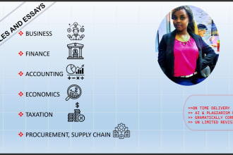 do article writing in finance, accounting, taxation, economics and procurement