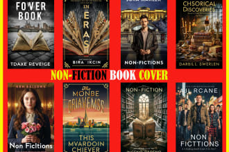 do non fiction book cover design, ebook and amazon KDP book cover with 3dmockup